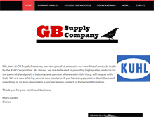 Tablet Screenshot of gbsupplyco.com